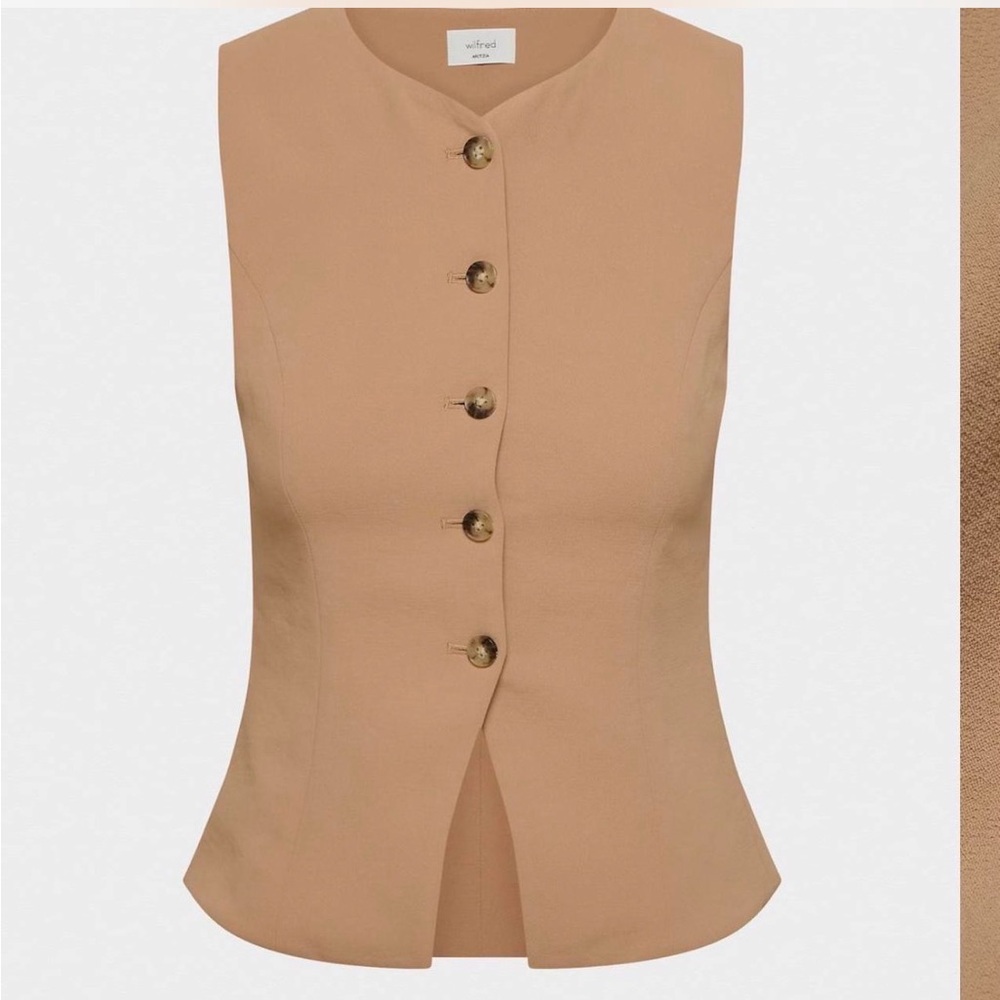 [SOLD] Wilfred Beige Sleeveless Top